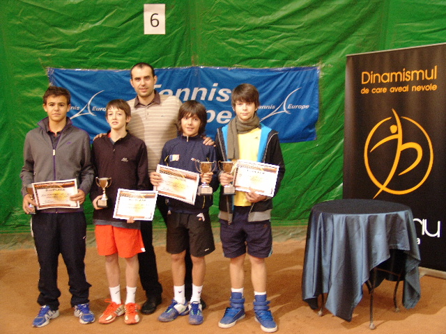 Boys doubles finalists with Bogdan Gauzin