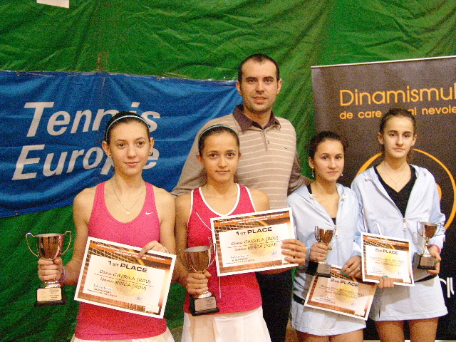Doubles finalists with tournament director