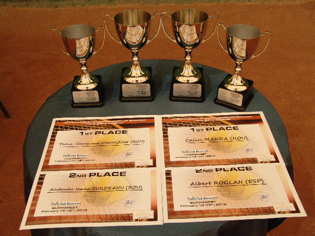 Singles trophies and certificates