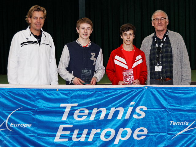 Boys doubles finailsts - Ruben Konings and Siem Fenne