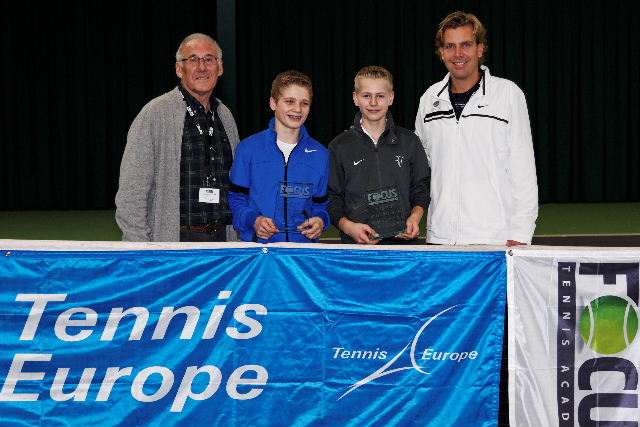 Boys doubles winners - Bart Stevens and Tom Moonen