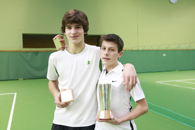 Doubles winner s Marko Osmakcic (SUI) and Cedric Rudolph (SUI)