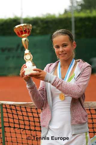 Girls consolation winner Monika Stanikova (SVK)